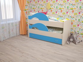Кровать детская Радуга 1600 Млечный дуб/Венге в Казани - kazan.katalogmebeli.com | фото 4