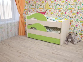Кровать детская Радуга 1600 Млечный дуб/Венге в Казани - kazan.katalogmebeli.com | фото 8