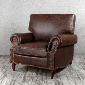 Кресло кожаное Лофт Аристократ (ширина 1100 мм) в Казани - kazan.katalogmebeli.com | фото