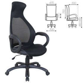 Кресло офисное BRABIX Genesis EX-517 (черное) в Казани - kazan.katalogmebeli.com | фото
