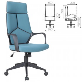 Кресло офисное BRABIX Prime EX-515 (голубая ткань) в Казани - kazan.katalogmebeli.com | фото