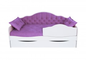 Кровать 170 серии Иллюзия Лайт 1 ящик 32 Фиолетовый (подушки) в Казани - kazan.katalogmebeli.com | фото