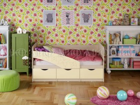 Кровать Бабочки 2,0м (Ваниль матовый) в Казани - kazan.katalogmebeli.com | фото
