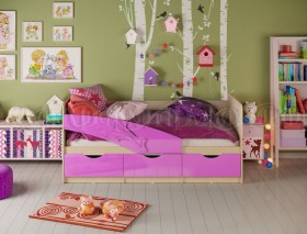 Кровать детская 1,6м Дельфин (Сиреневый металлик) в Казани - kazan.katalogmebeli.com | фото