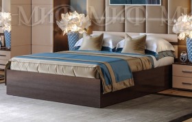 Кровать Нэнси 1,4м (Венге/капучино глянец) в Казани - kazan.katalogmebeli.com | фото