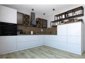 Модульная кухня Бронкс 1,8 м (Кварц) в Казани - kazan.katalogmebeli.com | фото 5