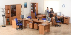 Мебель для персонала Альфа 61 Ольха в Казани - kazan.katalogmebeli.com | фото