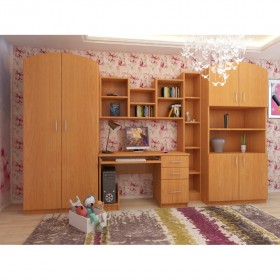 Детская Мишутка Комплект мебели (Вишня оксфорд) в Казани - kazan.katalogmebeli.com | фото