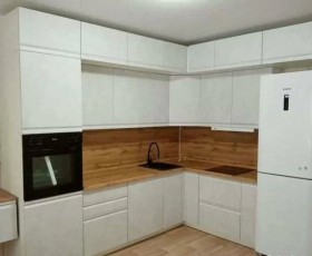 Модульная кухня Бруклин 2.4 x 2 м (Бетон белый) в Казани - kazan.katalogmebeli.com | фото 15